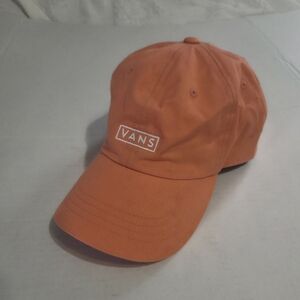 Vans Classic Curved Bill Melon Jockey Dad Logo Cap - Coral Orange